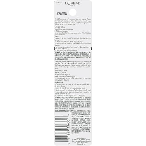 L'Oreal Paris Voluminous Smoldering Eyeliner, Blackest Black (Packaging May Vary) thumbnail 5