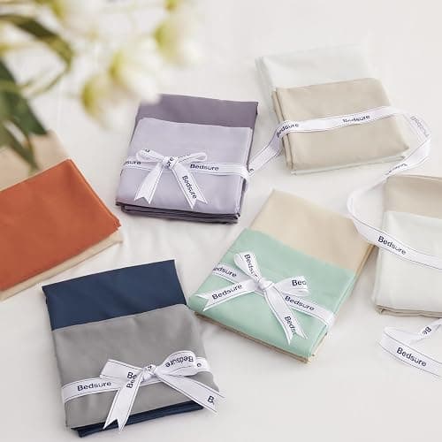 Bedsure White Twin XL Comforter Set - Extra Long 5 Pieces Twin XL Bedding Set for All Seasons, Boho Contrasting Design Bed in a Bag with Comforter, Sheets, Pillowcase & Sham thumbnail 6