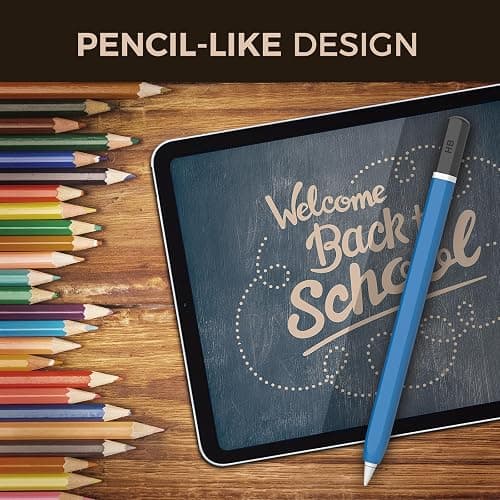 TRONWIN Apple Pencil Pro case,Classic Pencil Design Cover,Silicone Apple Pencil 2nd Generation case,Perfect Grip Apple Pencil Pro Sleeve (Blue) thumbnail 3