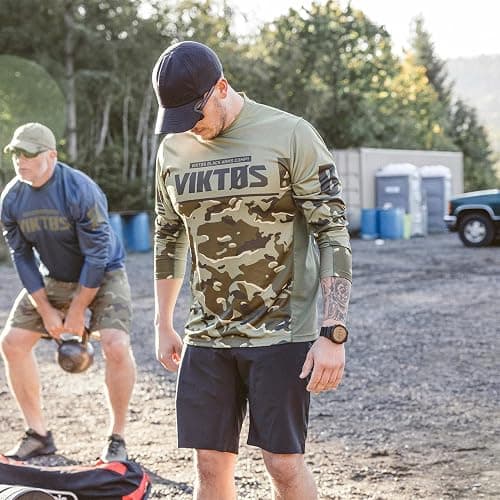 VIKTOS Men's Range Trainer Sunblock Jersey | Lightweight Breathable Comfortable Long Sleeve Shirt with Non-Fade Print thumbnail 2