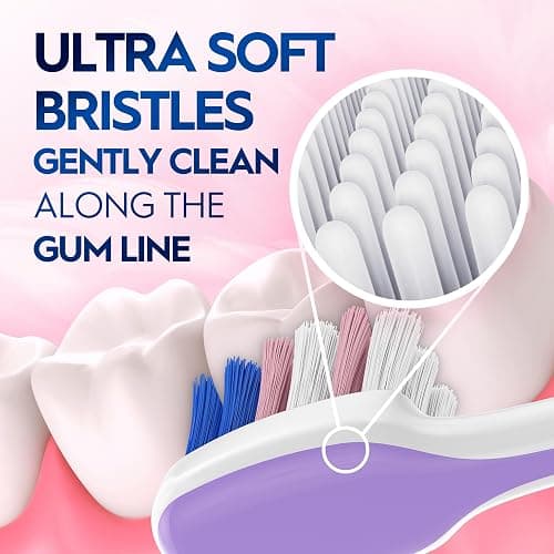 Oral-B Gum Care Sensitive toothbrushes, 2 Count tootbrush Extra Soft, Gentle on Teeth, Gentle on Gums, Extra Soft Tooth Brush, Compact Toothbrush thumbnail 4