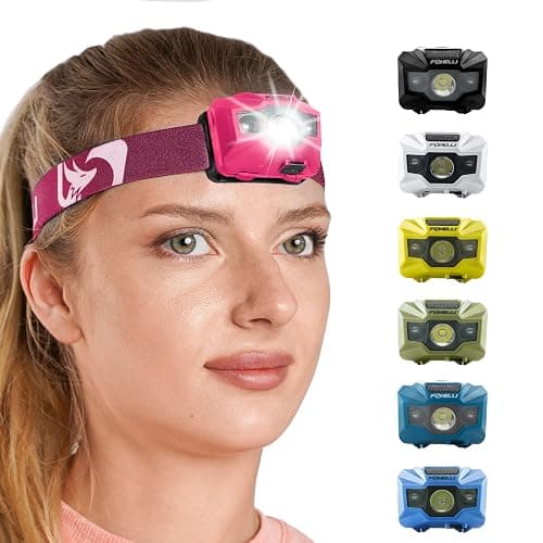 Foxelli USB‑C Rechargeable LED Headlamp – Ultra‑Light 2.4 oz & Bright 180 Lumens – Red/White Light, 5 Modes, IPX5 Waterproof, 40 h Runtime for Trail Running, Camping, Hiking thumbnail 7