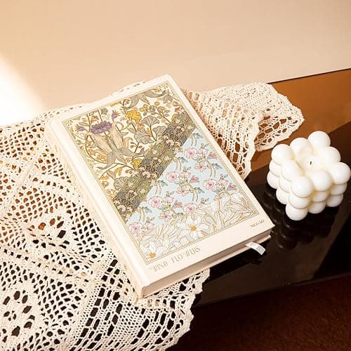 MGGAO 320 Numbered Pages College Ruled Journal Notebook, Lined Journal Notebook, Aesthetic Journal for Women Girls, Hardcover Notebook/Journals for Writing With 100gsm Thick Paper - Beige thumbnail 7