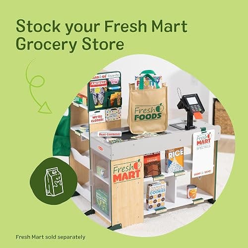 Melissa & Doug Fresh Mart Companion Set, Grocery Store Pretend Play Toys, Toy Kitchen Accessories & Play Food, Preschool Learning Toys for Girls & Boys 3+ thumbnail 7