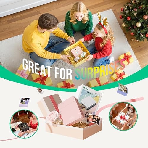 Nelko Photo Printer, PP01 Color Mini Portable Printer, Instant Smartphone Inkjet Printer, Sticky-Back Rechargeable Portable Picture Printer for iOS & Android, Smart AI APP, Valentine's Day Gift, Pink thumbnail 6