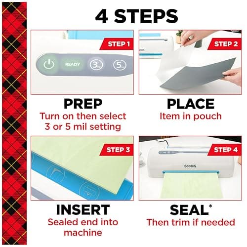 Scotch Thermal Laminating Pouches, 200 Count, Clear, 3 mil., Ideal Office or School Supplies, Fits Letter Sized Paper (8.9 in. × 11.4 in.) thumbnail 8