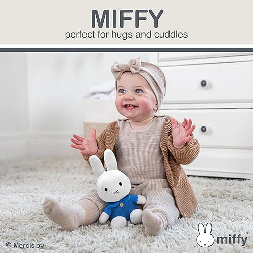 KIDS PREFERRED Miffy Plush Toy, 8 Inch Sitting Dutch Bunny Plush from Dick Bruna, Soft Boa Rabbit Bunny Stuffed Animal Plushie Doll for Girls and Boys thumbnail 3