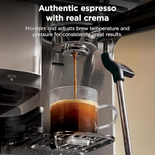 Ninja Luxe Café Mini, Espresso Machine & Drip Coffee, Stainless, ES301 | Built-in Burr Grinder, Precision Scale & Manual Steam Wand, Lattes, Cappuccinos & More thumbnail 6