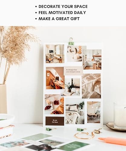 Lamare Vision Board Book - 1000+ Aesthetic Vision Board Images & Motivational Quotes, Vision Board Supplies, Vision Board Kit, Collage Book for Manifestation, Self Care & Goal Setting thumbnail 6