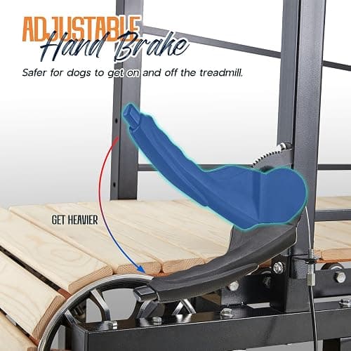 Albott Dog Treadmill for Large & Medium Dogs with Pace Adjustbable Brake and Roller Wheels, Enlarged Indoor Slatmill for Dogs to Keep Fit and Healthy, Up to 330 Lbs thumbnail 3