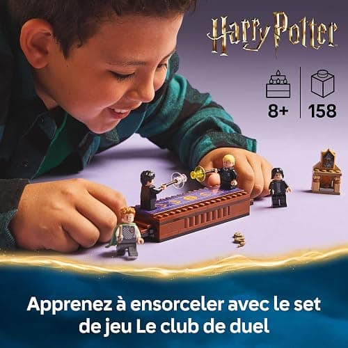 LEGO Harry Potter Le château de Poudlard : Le Club de Duel - Jeu de Construction avec 4 minifigurines Collector Dont Malefoy, Lockhart & Rogue - Jeu de rôle pour garçons et Filles dès 8 Ans 76441 thumbnail 4