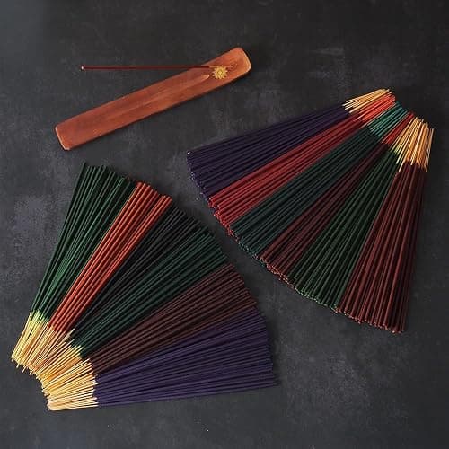Hosley 480-Pack Assorted Incense Sticks, 12 Scents Incl. Nag Champa, Lavender, Dragon’s Blood, Grab Bag, Ideal for Meditation, Aromatherapy, Home, Gifts thumbnail 8