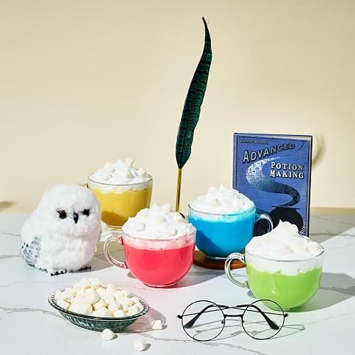 HARRY POTTER, Color Changing Hot Chocolate Gift Set, Includes 4 Bottles of Color Changing Hot Cocoa Mix and Marshmallows in Hogwarts Express Train Box thumbnail 7