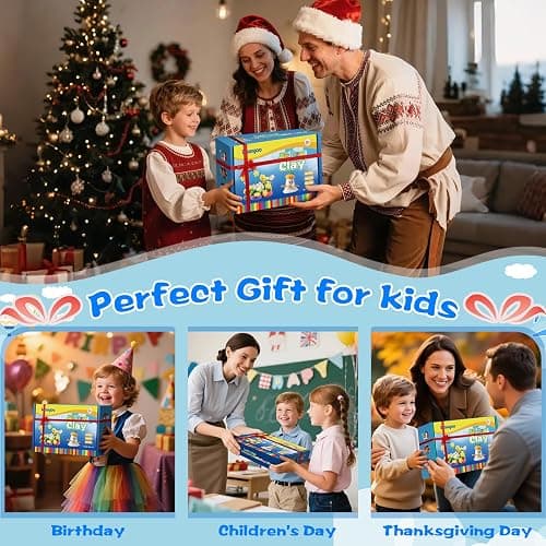 Ixiaoyoo Air Dry Clay, 100 Colors Modelling Clay for Kids, Safe & Non-Toxic, DIY Model Art & Crafts Toys with Sculpting Tools, Home Party Favors, Birthday & Christmas Gifts for Ages 3-12 Boys & Girls thumbnail 7