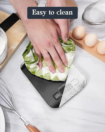 Tcsxady Food Scale, Digital Kitchen Scale with Grams & Ounces Units, 11lb | Digital Scale with 6 Units, LCD Display and Tare Function, Compact Design for Baking, Cooking, Meal Prep, 304 Stainless Steel thumbnail 6