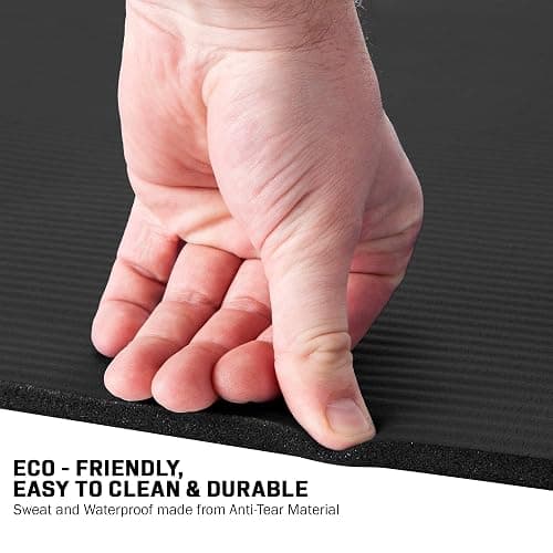 Bionix Premium Printed Travel Yoga Exercise Mat w/Carry Straps, Thick NBR Foam, Non-Slip Anti Skid Surface, Perfect for Pilates Gymnastics Fitness Workout Home Gym Training Equipment, for Men & Women thumbnail 5