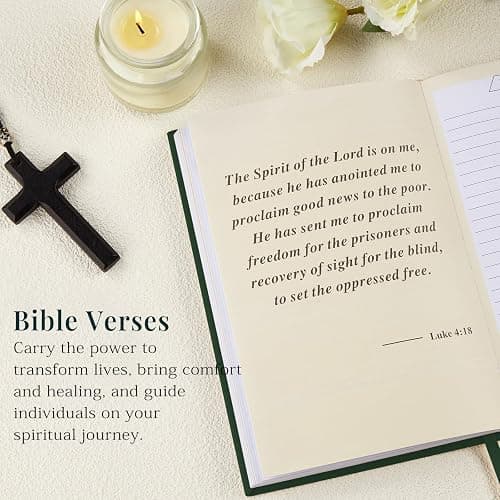 JUBTIC Prayer Journal for Woman, Christian Planner, Bible Journal with Verse, 60 Weeks Scripture, Faith & Devotional Journal, Bible Study Notebooks for Note Taking, Christian Gifts (Dark Green) thumbnail 4