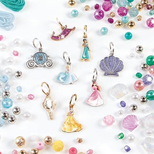 Make It Real: Disney Princess: Castle Style DIY Bracelet Kit - 332 pcs Jewelry Set, Create 12 Bracelets, 8 Exclusive Charms, Girls & Kids Ages 6+ thumbnail 5