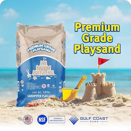 Sandpiper Multiuse Play Sand for Kids, Silica Sand for Sandbox Sand Table Areas, 50 Lbs thumbnail 6