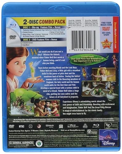 Tinker Bell and the Great Fairy Rescue (Two-Disc Blu-ray/ DVD Combo) thumbnail 2