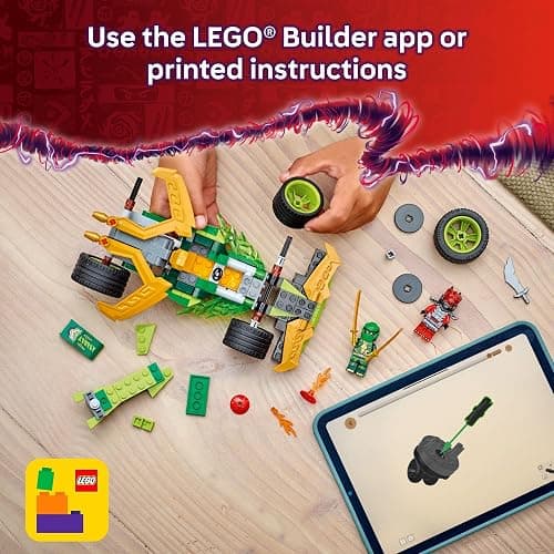 LEGO NINJAGO Lloyd's Pull-Back Race Car Toy - Building Toy for Pretend Play for Boys and Girls, Ages 7+ - Toy Car for Kids with 2 Minifigures - Gift Idea for Birthdays - 71828 thumbnail 6