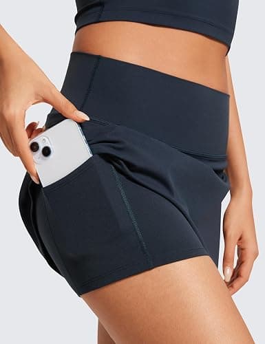 CRZ YOGA Butterluxe High Waisted Tennis Skirts for Women - Mini Lined A Line Golf Casual Skort with Inner Pockets thumbnail 4
