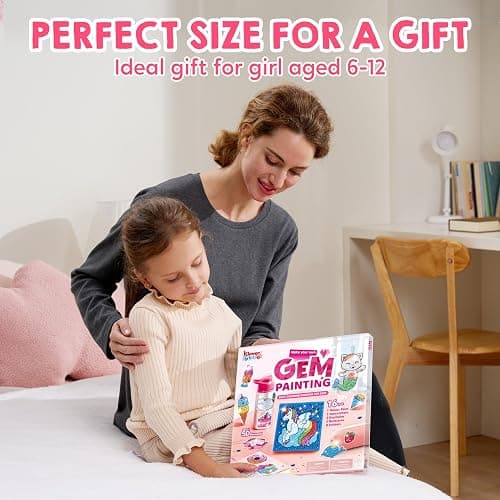 Klever Kits 16 Projects Gem Painting, Kids Diamond Art Kit for Kids with 5D Diamond, Arts and Crafts for Girls Ages 6-12, Gem Craft Activities Kits, Premium Art Gift Ideas for Girls Ages 6, 7, 8+ thumbnail 6