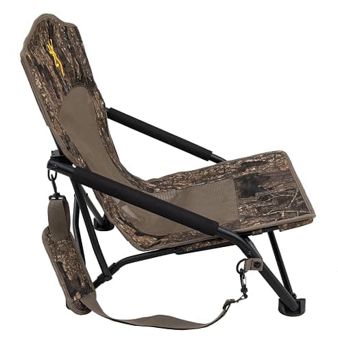 Browning Strutter Camo Turkey Hunting Chair with Foldable Low Profile Compact Design, Durable Steel Frame, and Padded Shoulder Carry Strap and Carry Bag thumbnail 2