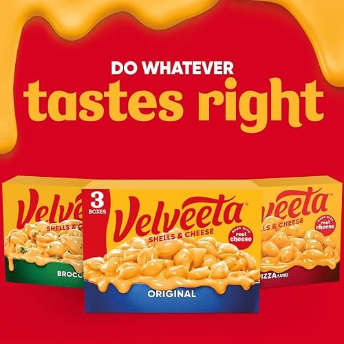 Velveeta Shells and Cheese Mac and Cheese Dinner, 3 Boxes, Original, 12 oz | for Easy Dinner or Dinner Sides Made with Real Cheese Made With Real Cheese thumbnail 9