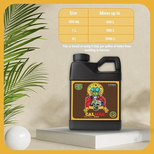 Cronk Nutrients CalMag 2-0-0 - Calcium, Magnesium and Iron Plant Fertilizer – Compatible with Soil, Soilless and Hydroponic Garden – Correct Common Deficiencies for Indoor & Outdoor Plants, 1L thumbnail 7