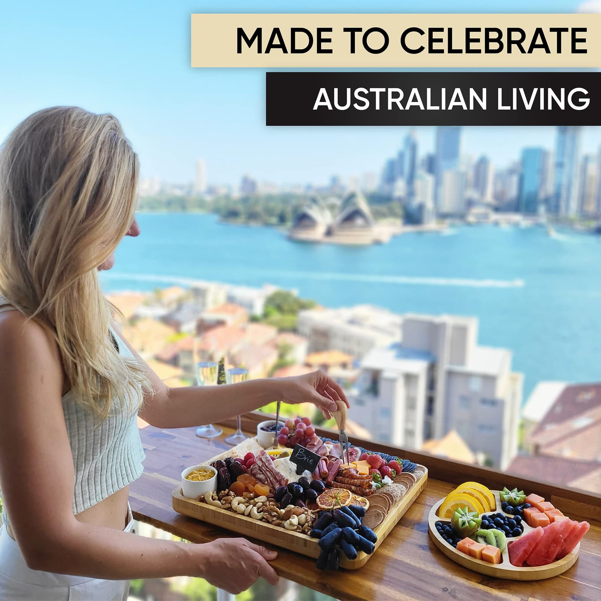 Unique Cheese Board Birthday Gifts for Women & Men – Perfect Anniversary, Wedding & Housewarming Gifts for Couples, Mum, Dad, Her & Him – Charcuterie Board with Knife Set thumbnail 5