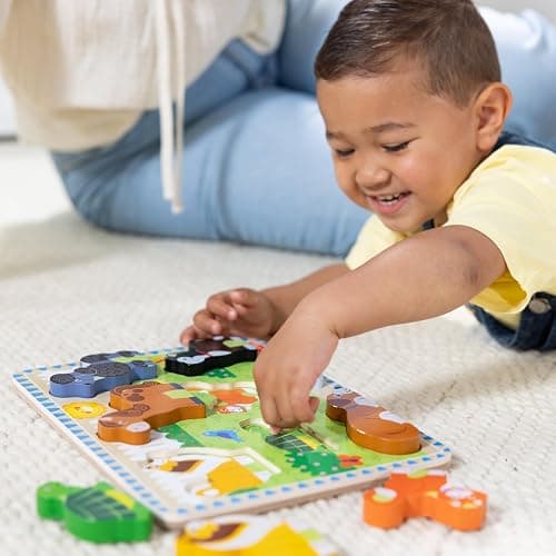 Melissa & Doug Pets Wooden Chunky Puzzle (8 pcs), Educational Screen Free Activity for Toddler, Preschoolers and Kids Ages 2+ thumbnail 7