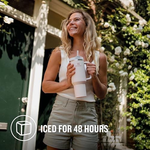 STANLEY Quencher H2.0 Flowstate Tumbler 1.2L - Cold for 11 Hours - Iced for 48 Hours - Metal Water Bottle with Straw, Handle and Lid - Dishwasher Safe - Travel Mug for Cold Drinks thumbnail 4