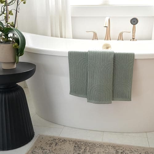 KIBAGA Decorative Hand Towels for Your Bathroom Or Kitchen – Luxurious Set of 2 Soft Boho Cotton Towels are Absorbent, Lightweight & Dry Quickly - Perfect to Elevate Any Bath Decoration at Home thumbnail 8