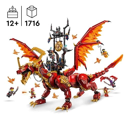 LEGO Ninjago Le Dragon Source du Mouvement - Jouet de Construction Ninja avec Figurines de Créatures Mythiques - Cadeau d’Anniversaire pour Enfants Garçons et Filles dès 12 Ans 71822 thumbnail 4