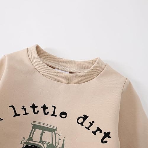 Yvowming Baby Boy Clothes Fall Clothes Truck Print Long Sleeve Pullover Tops + Pant Sets Toddler Winter Outfits thumbnail 5