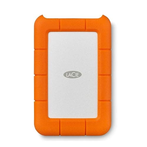 LaCie Rugged Mini, 2TB, 2.5", Portable External Hard Drive, for PC Mac iPad and iPhone, Data Rescue Service (LAC9000298) - Image 1