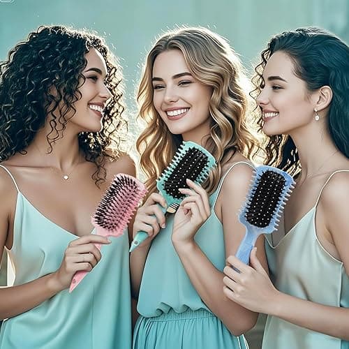 Curl Defining Brush, Volume Curly Hair Brush Products for Effortlessly Detangling Shaping and Styling Women's Men's Curls on All Wet or Dry Hair Types, Reduces Frizz (Green 1PC) - Green 1PC thumbnail 7
