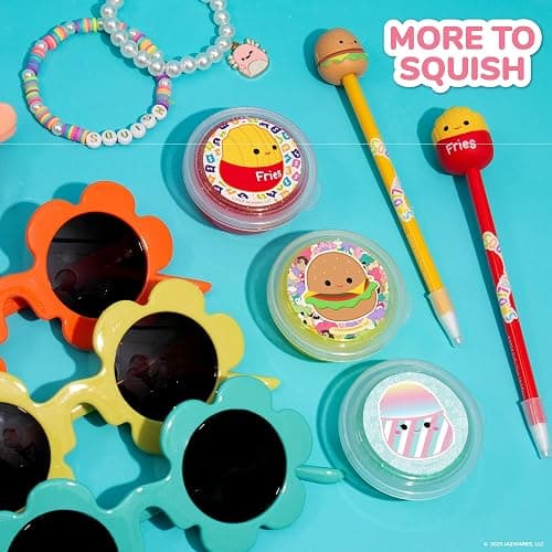 Original Squishmallows Ultimate Compounds Set, 25-Pack, Scented Glitter Slimes, Slime Party Favors for Kids, Slime Bulk, Kids Party Favors Goodie Bags, Mini Squishmallows, Mini Slime, Sludge Toys thumbnail 5