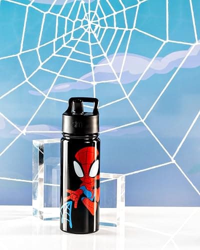 Simple Modern Kids Summit Water Bottle with Straw Lid | Marvel Spider Man 18oz Stainless Steel Cup Insulated Tumbler for Toddlers, Boys, School | Spidey Kid thumbnail 2