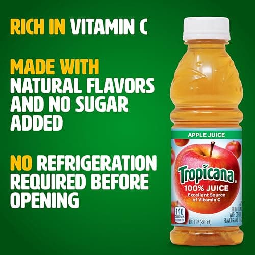 Tropicana Apple Juice, 10 Ounce (Pack of 24) thumbnail 6