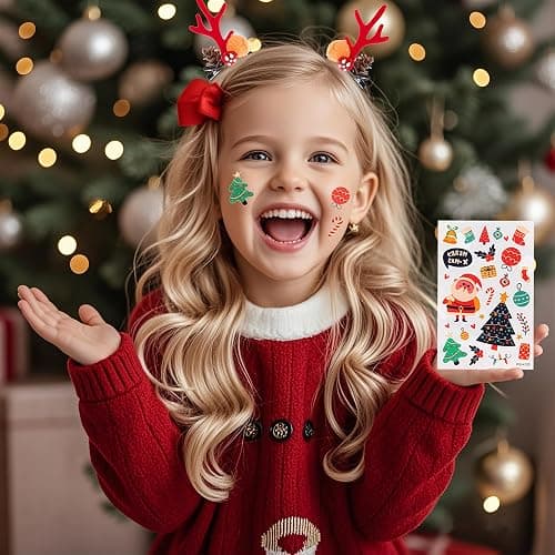 ebuddy 18 inch Doll Clothes and Accessories- Christmas Costume Playset Including Dress,Fur Vest, Tights, Boots, Hair Clips,Bell and Sticker (No Doll) thumbnail 5