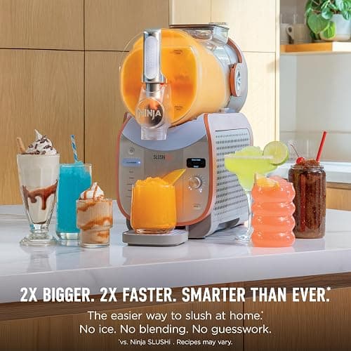 Ninja SLUSHi Max XXL Smart Frozen Drink Maker | Top Performance & Smart Technology, Party-Size 150oz Capacity, No Ice Needed, 6 Programs, Ideal Temp & Texture up to 12 hours | Peach FS605 thumbnail 3