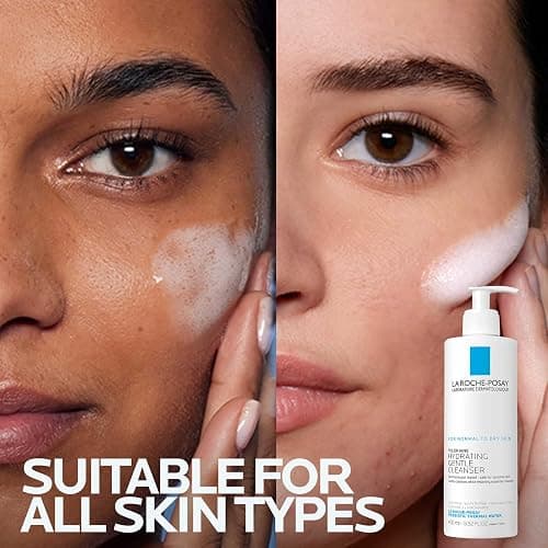 La Roche-Posay Toleriane Hydrating Gentle Face Cleanser, Hydrating Facial Cleanser With Niacinamide + Ceramides, Daily Face Wash For Dry Skin To Normal Skin, Sensitive Skin Tested, Fragrance Free thumbnail 5