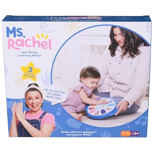 Ms. Rachel Official Spin Along Learning Wheel with 3 Learning Play Modes, Educational Toys & Toddler Toys for Girls & Boys Ages 1-3+ thumbnail 3