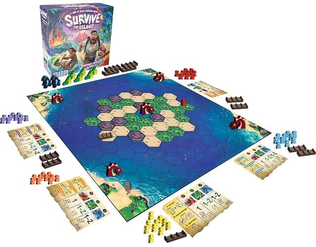 Asmodee Survive The Island Board Game (2024 Edition) - Thrilling Escape Adventure with New Monsters, Fun Strategy Game for Kids & Adults, Ages 8+, 2-5 Players, 45 Minute Playtime thumbnail 4