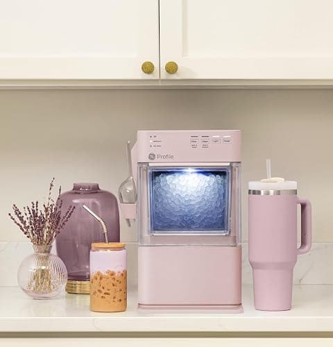 GE Profile Opal Mini Nugget Ice Maker, Chewable Ice in 5 min, 36 lbs/Day | Soft Pebble Ice, Top Fill Water Reservoir, WiFi & App Control, Portable & Compact, 1 Pack Descaler & Scoop Included thumbnail 2