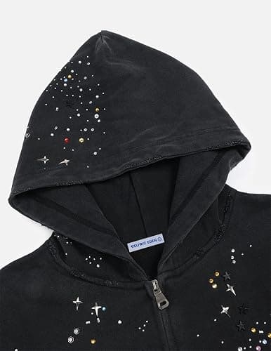 Aelfric Eden Star Rhinestone Zip Up thumbnail 3