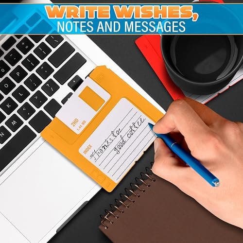 6 Pcs Floppy Disk Coaster Set - 3.54"x3.54" Funny Coasters, Retro Coasters for Office, Made of Durable & Flexible Non-Slip Silicone - Waterproof Office Coaster for Desk Decor and 90s Gifts Ideas thumbnail 9