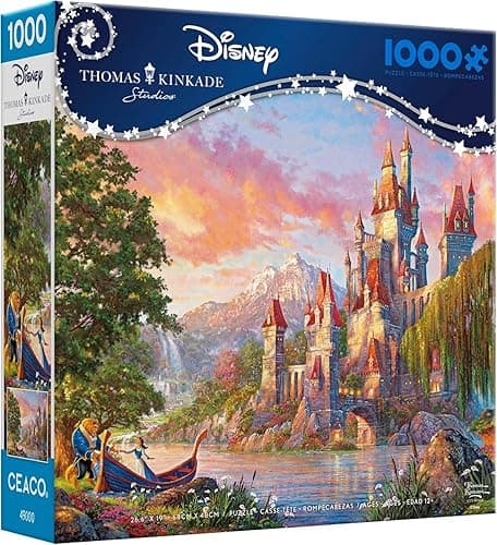 Ceaco - Thomas Kinkade - Disney - Beauty & The Beast II - 1000 Piece Jigsaw Puzzle - Image 1